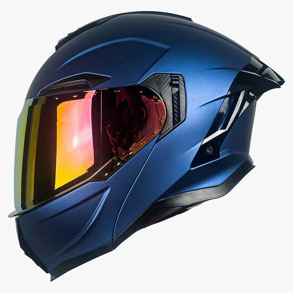 Casco KOV APOLO AZUL METALIZADO