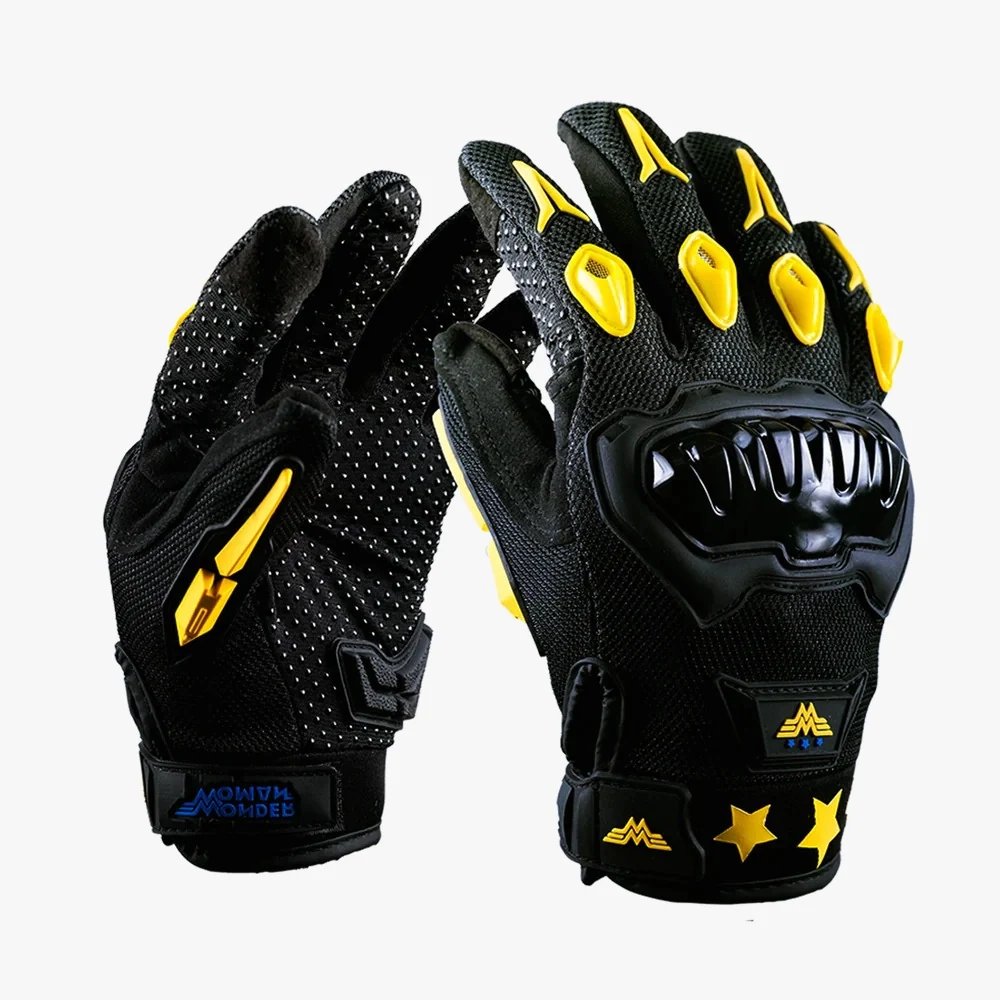 Guantes KOV DC DELTA WONDER WOMAN NEGRO Y AMARILLO