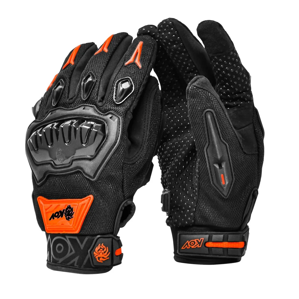 Guantes KOV KOV DELTA NEGRO Y NARANJA