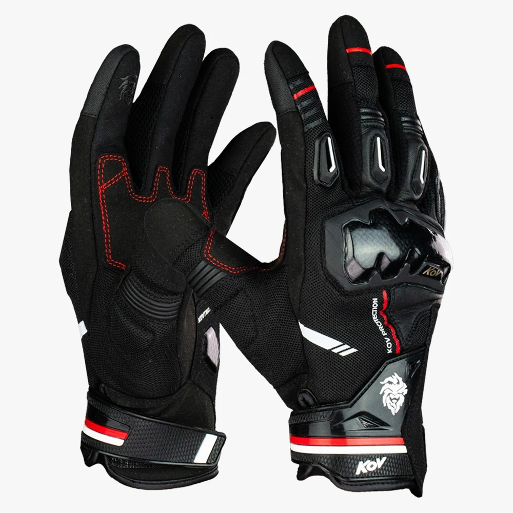 Guantes KOV KOV TRACK NEGRO Y ROJO