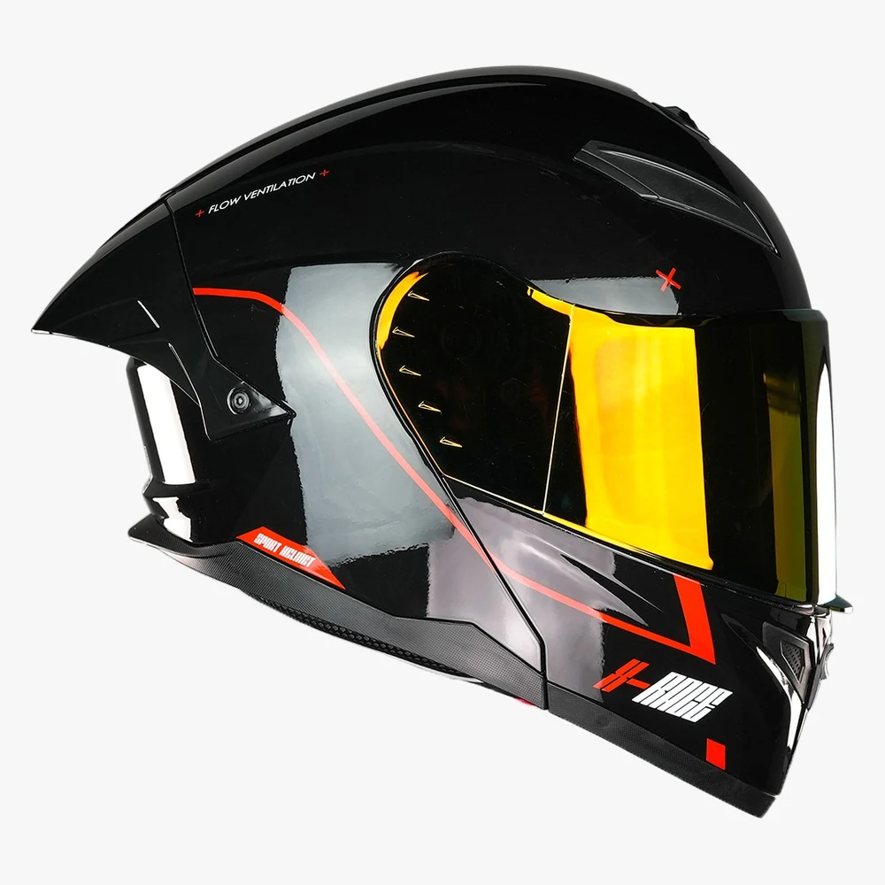 Casco KOV RIGIDO RACE-X NEGRO