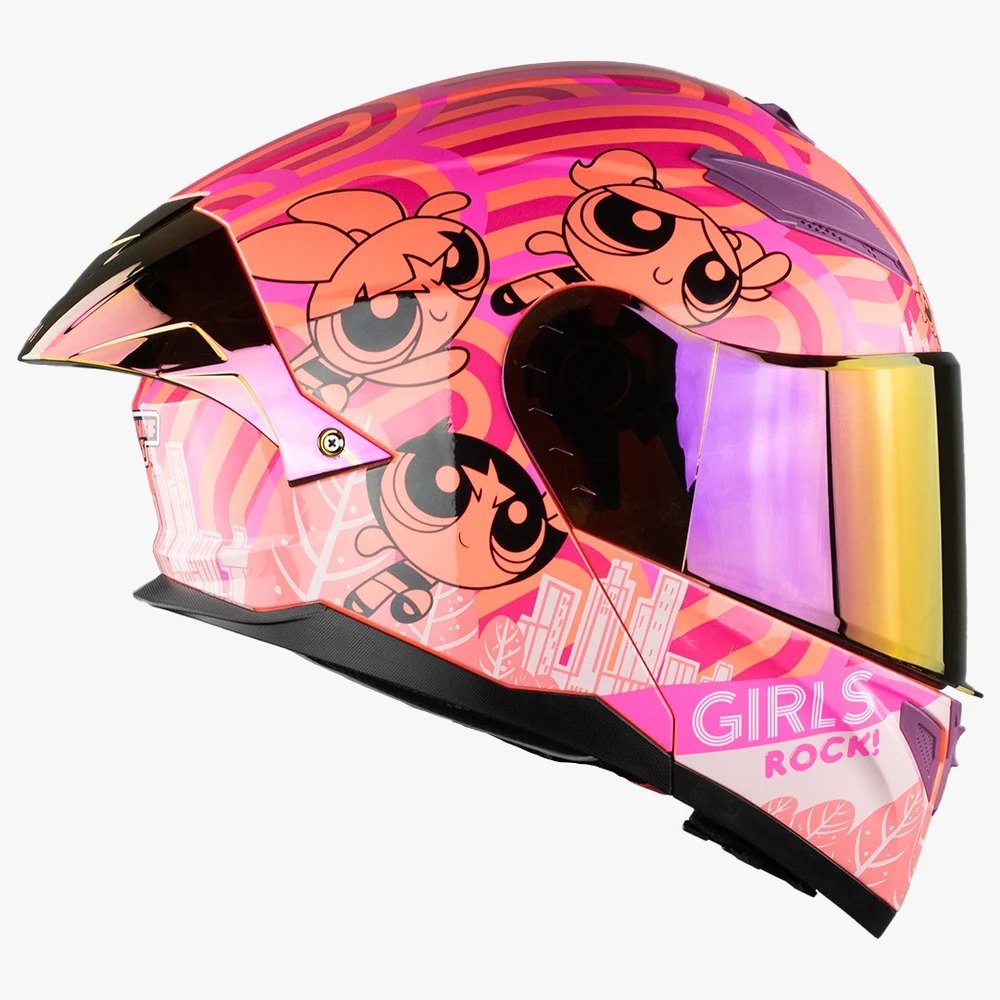 Casco KOV RIGIDO ROSA CHICA ROCK