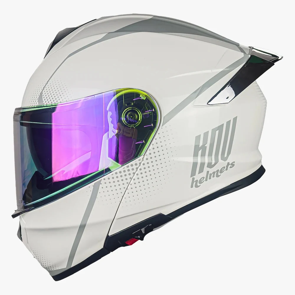 Casco KOV TRUENO OLAS BLANCO