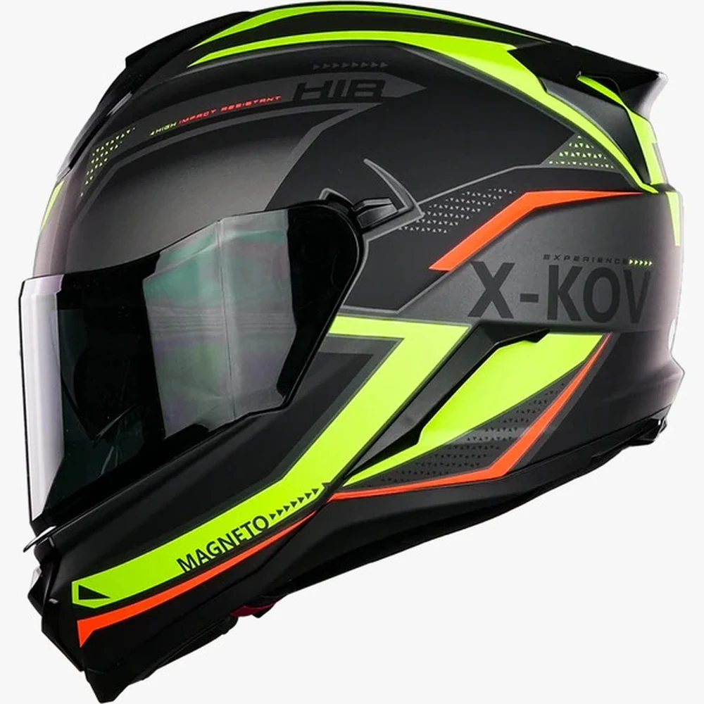 Casco X-KOV MAGNETO NITRO NEÓN